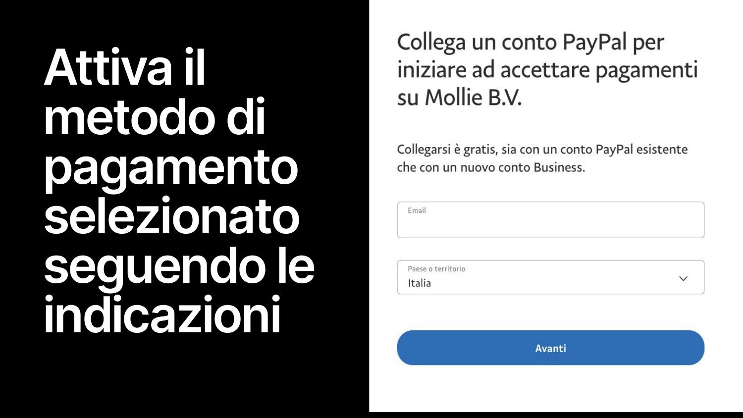 Attivazione PayPal step 2